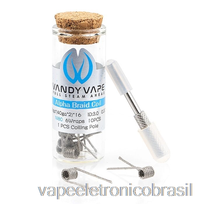 Vape Recarregável Vandy Vape Performance Bobinas Pré-construídas 0.3ohm Bobina Trançada Alfa